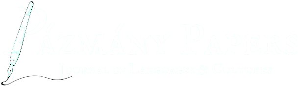 Pázmány Papers - Journal of Languages & Cultures